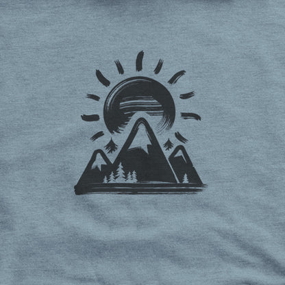 Summit Sunrise Painting Hoodie Adventure and Outdoors Themed Hoodie