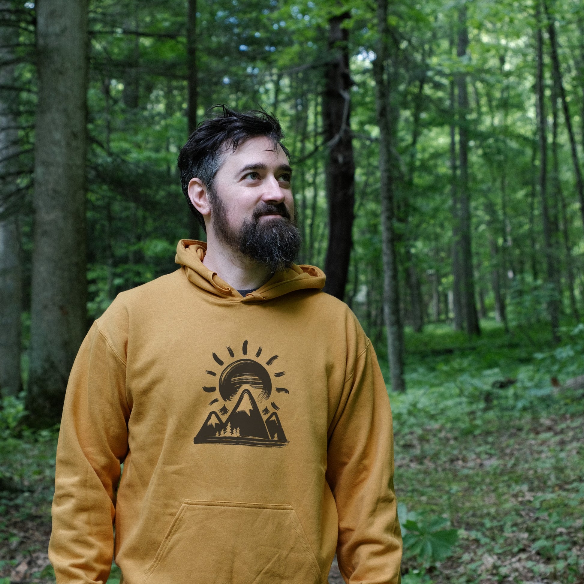 Summit Sunrise Painting Hoodie Adventure and Outdoors Themed Hoodie