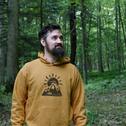 Summit Sunrise Painting Hoodie Adventure and Outdoors Themed Hoodie
