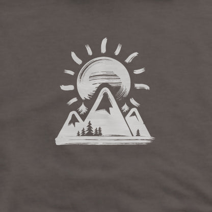 Summit Sunrise Painting Hoodie Adventure and Outdoors Themed Hoodie
