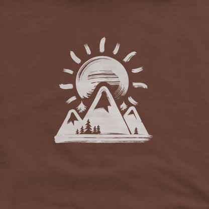 Summit Sunrise Painting Hoodie Adventure and Outdoors Themed Hoodie