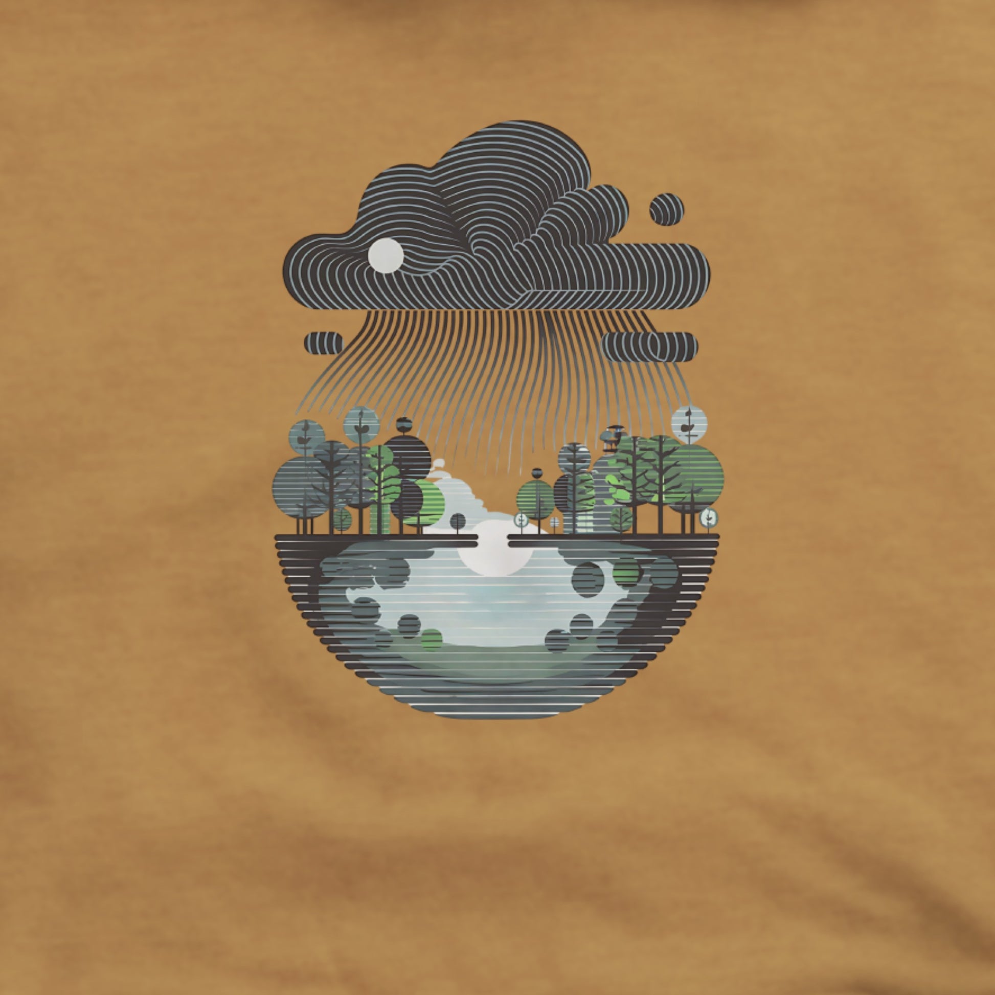 Rainy Day Reflection Hoodie Adventure and Outdoors Themed Hoodie