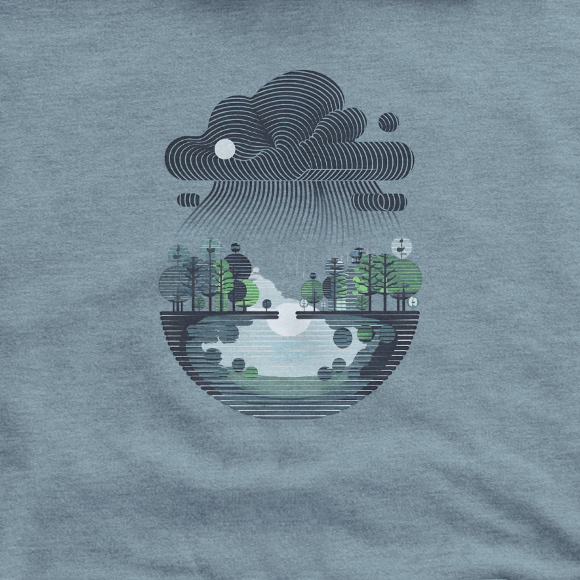 Rainy Day Reflection Hoodie Adventure and Outdoors Themed Hoodie