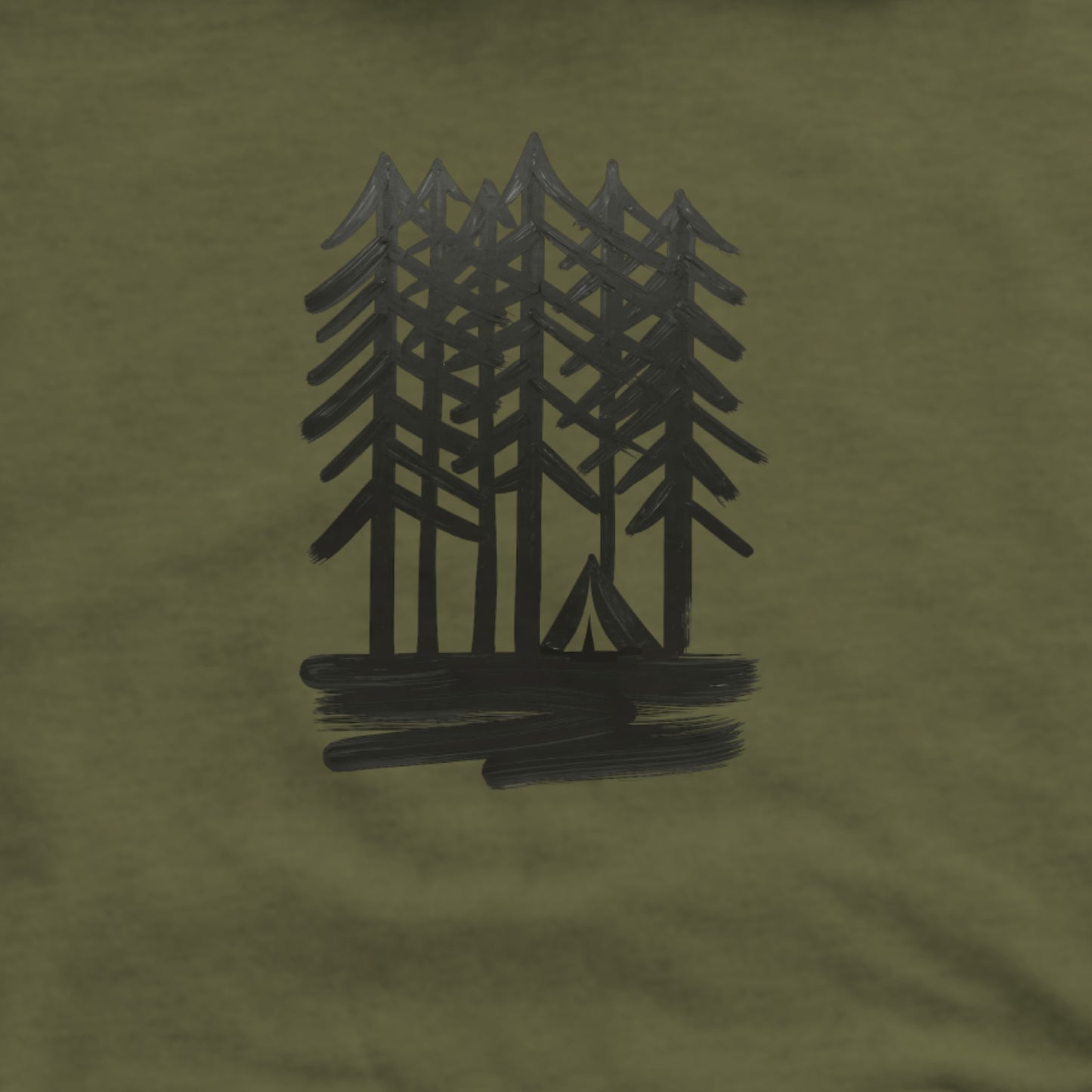 Tall Tree Painting Hoodie Adventure and Outdoors Themed Hoodie