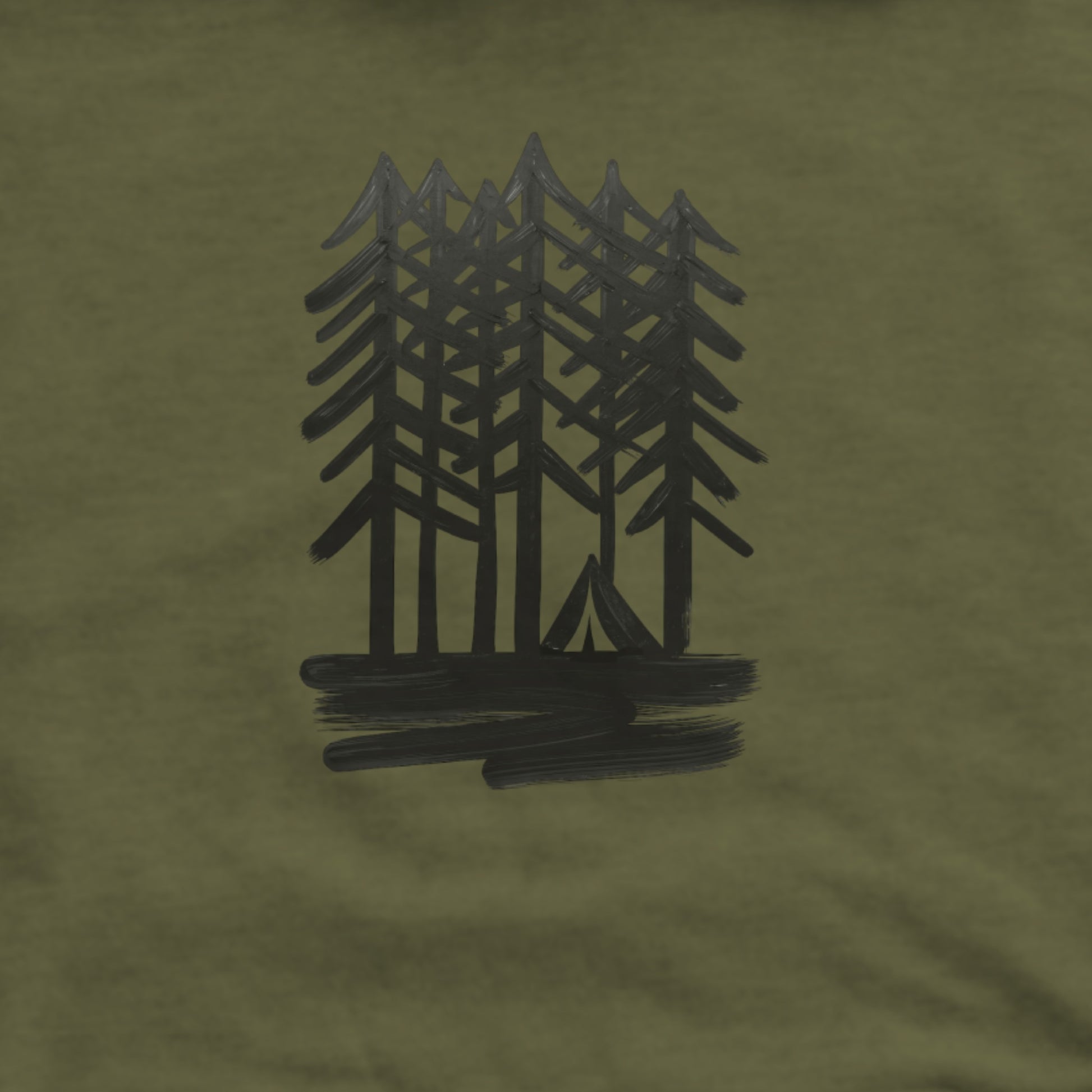 Tall Tree Painting Hoodie Adventure and Outdoors Themed Hoodie