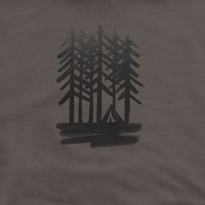 Tall Tree Painting Hoodie Adventure and Outdoors Themed Hoodie