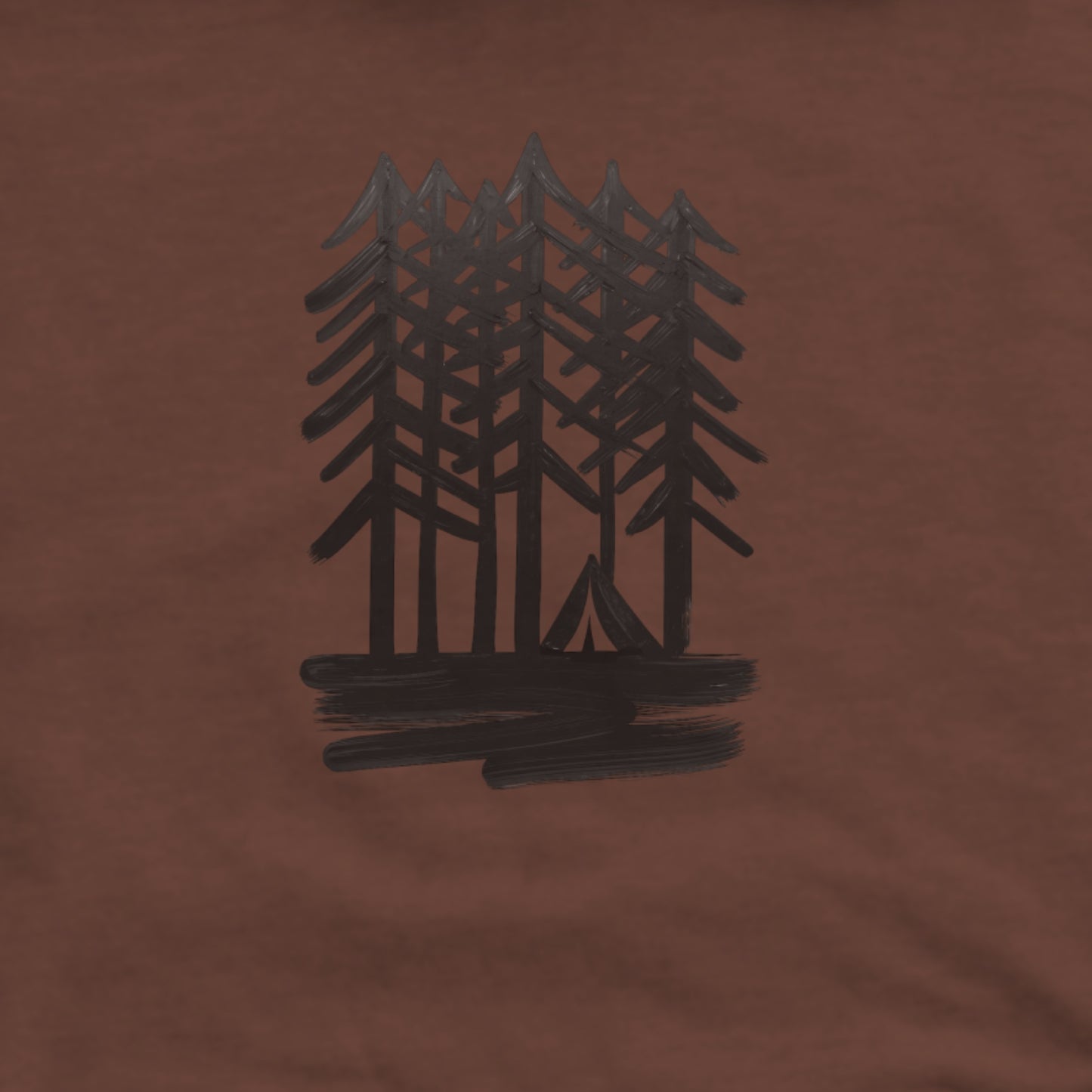 Tall Tree Painting Hoodie Adventure and Outdoors Themed Hoodie