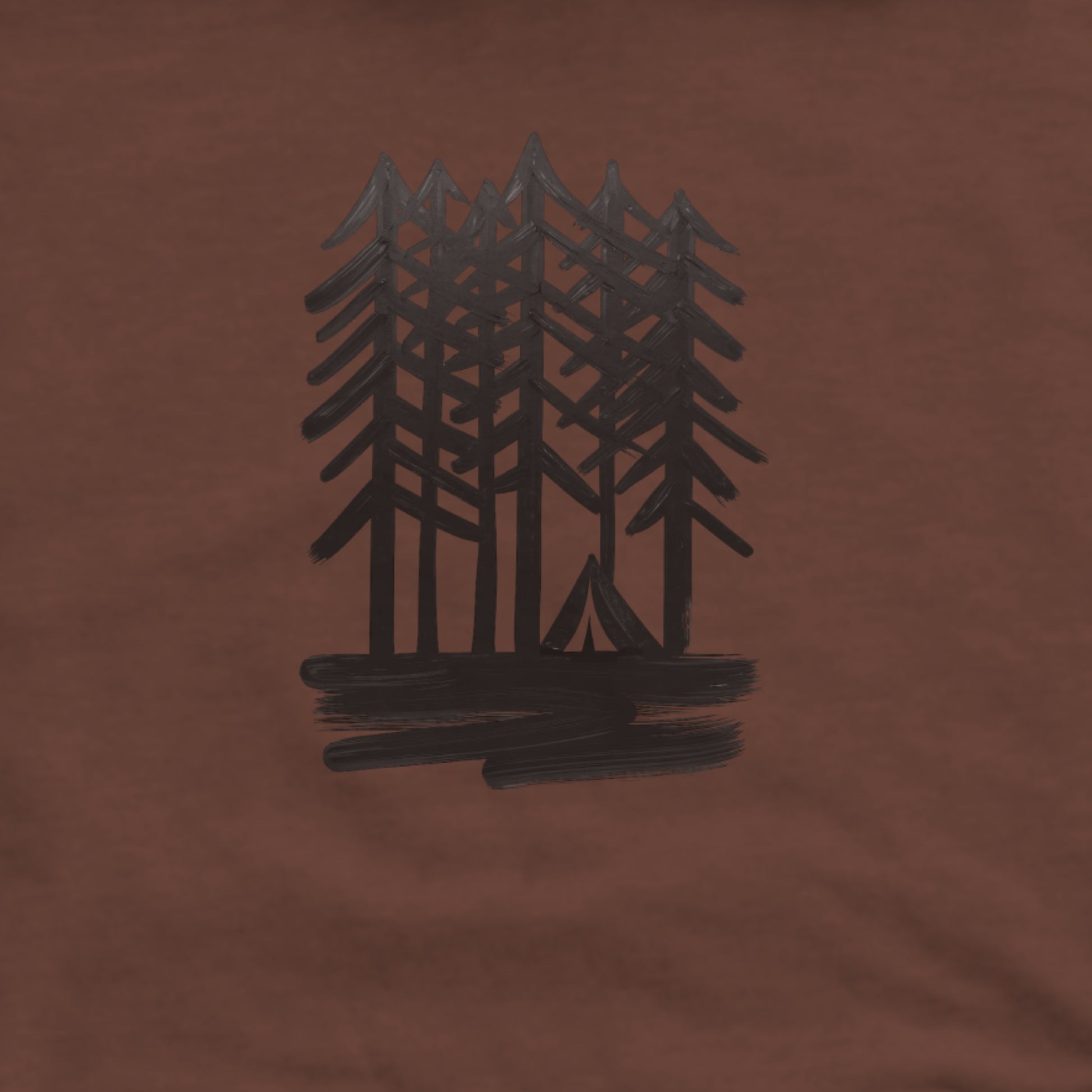 Tall Tree Painting Hoodie Adventure and Outdoors Themed Hoodie