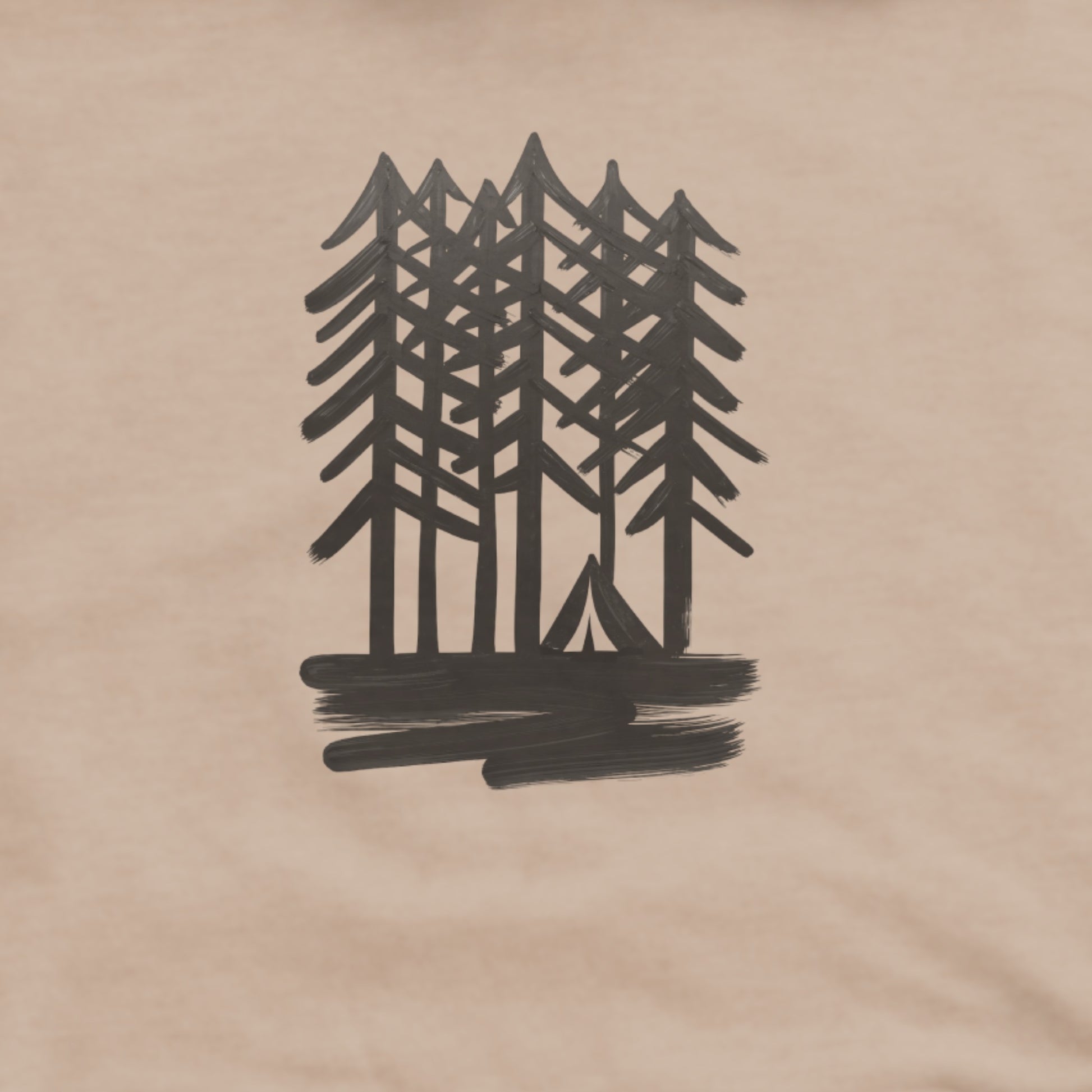 Tall Tree Painting Hoodie Adventure and Outdoors Themed Hoodie
