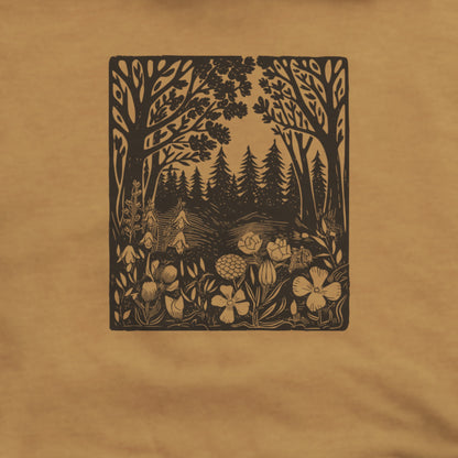 Forest Bloom Hoodie Adventure and Outdoors Themed Hoodie