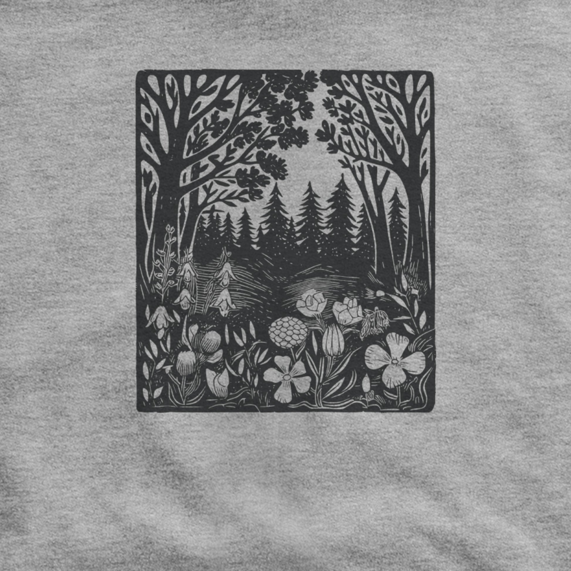 Forest Bloom Hoodie Adventure and Outdoors Themed Hoodie