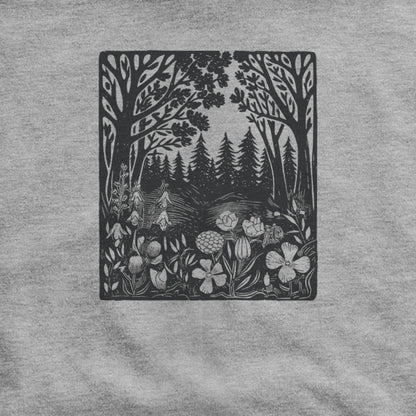 Forest Bloom Hoodie Adventure and Outdoors Themed Hoodie