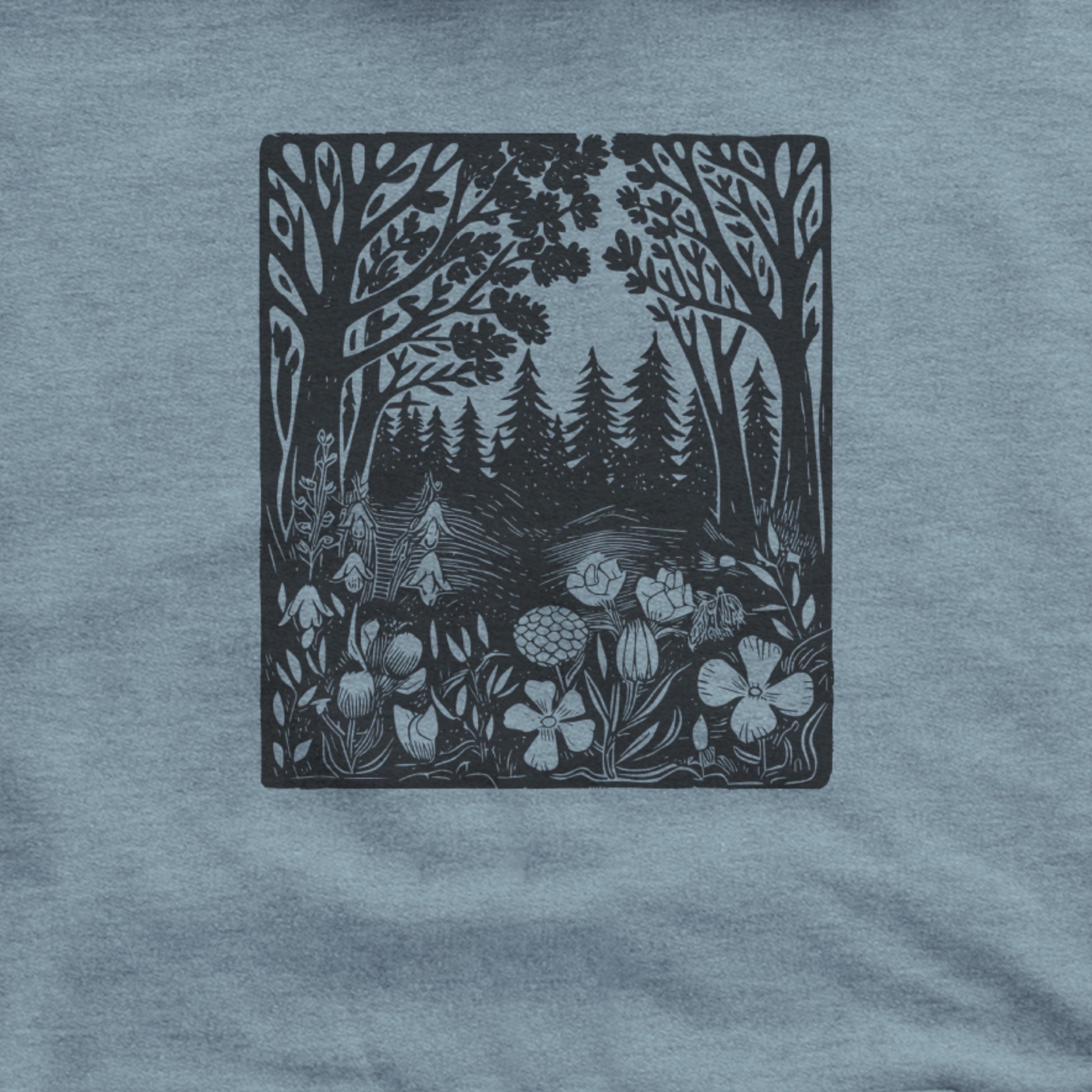Forest Bloom Hoodie Adventure and Outdoors Themed Hoodie