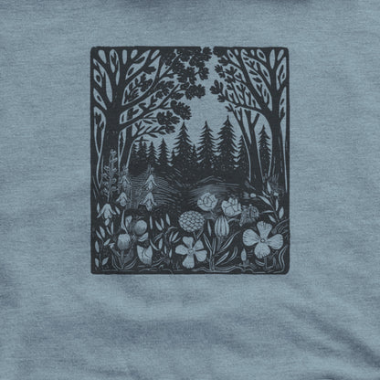 Forest Bloom Hoodie Adventure and Outdoors Themed Hoodie