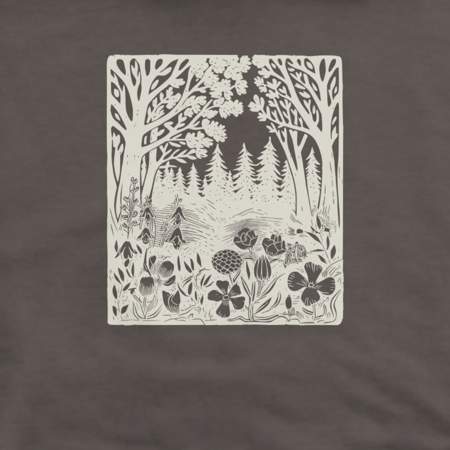 Forest Bloom Hoodie Adventure and Outdoors Themed Hoodie