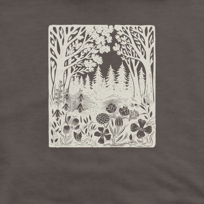 Forest Bloom Hoodie Adventure and Outdoors Themed Hoodie