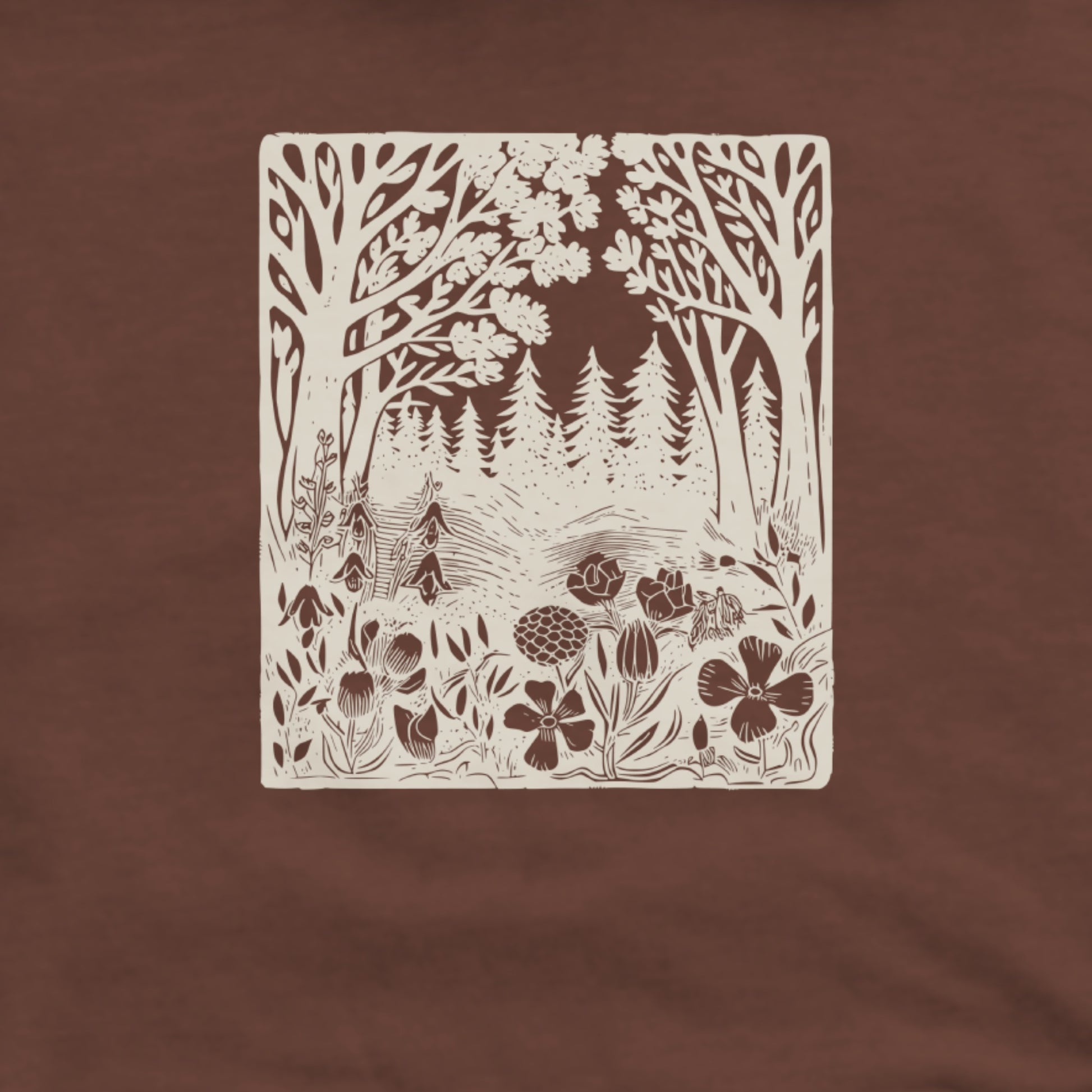 Forest Bloom Hoodie Adventure and Outdoors Themed Hoodie