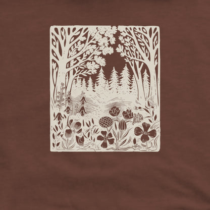 Forest Bloom Hoodie Adventure and Outdoors Themed Hoodie