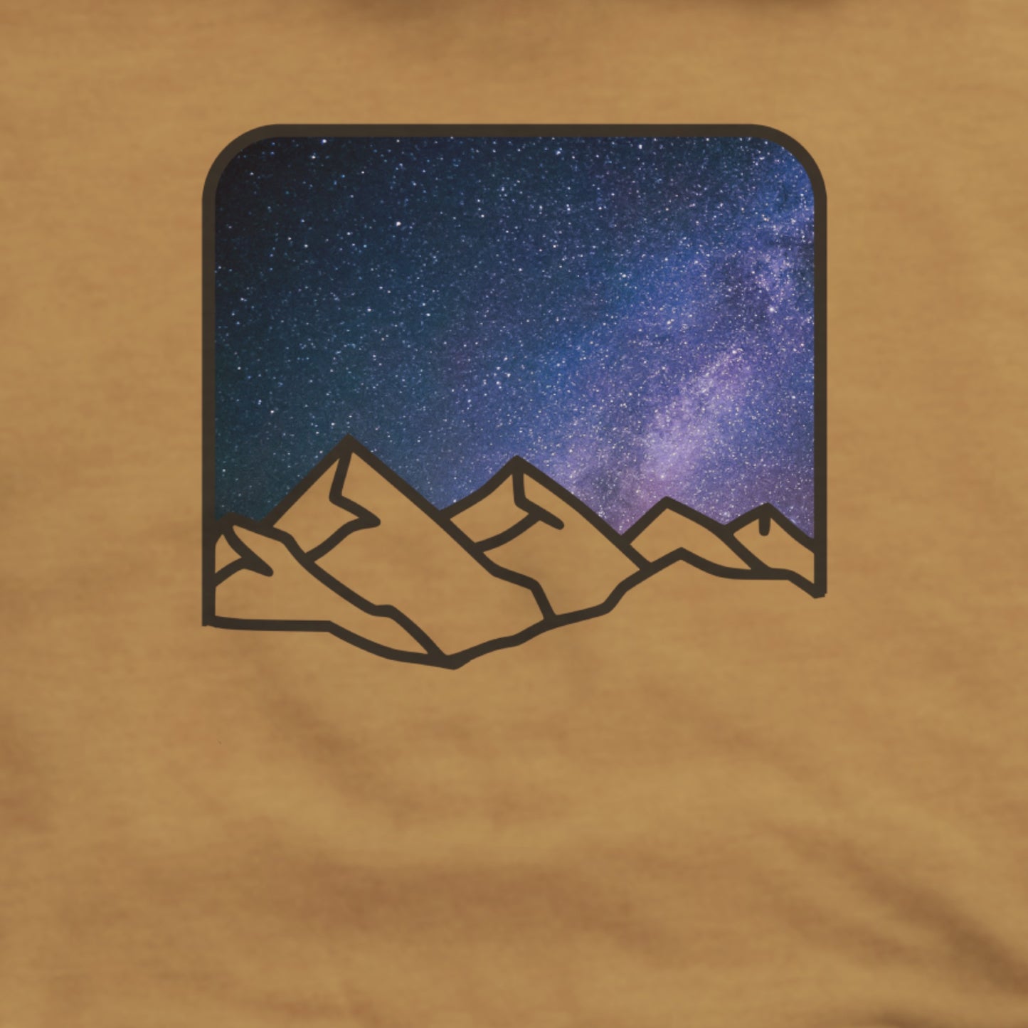 Starry Peaks Hoodie Adventure and Outdoors Themed Hoodie