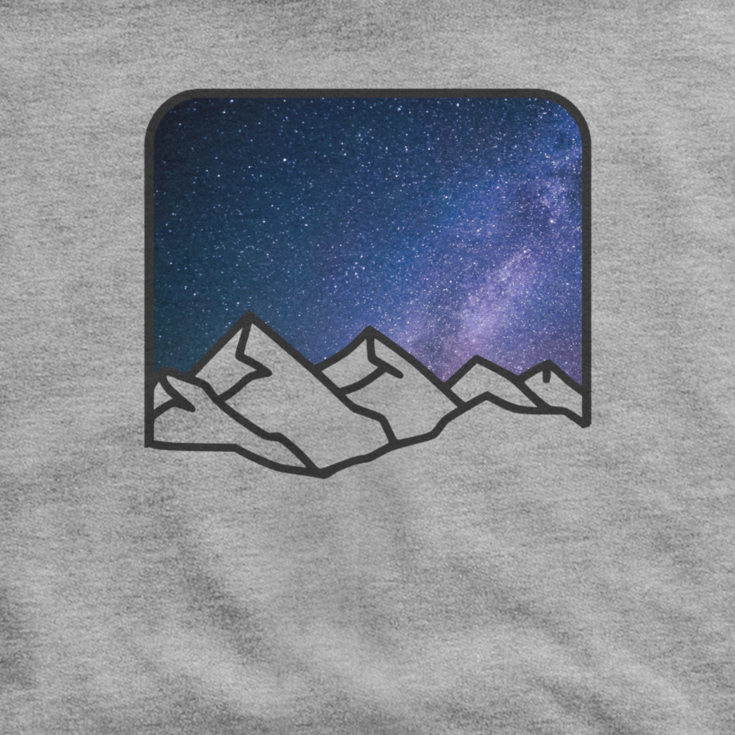 Starry Peaks Hoodie Adventure and Outdoors Themed Hoodie