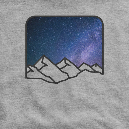 Starry Peaks Hoodie Adventure and Outdoors Themed Hoodie
