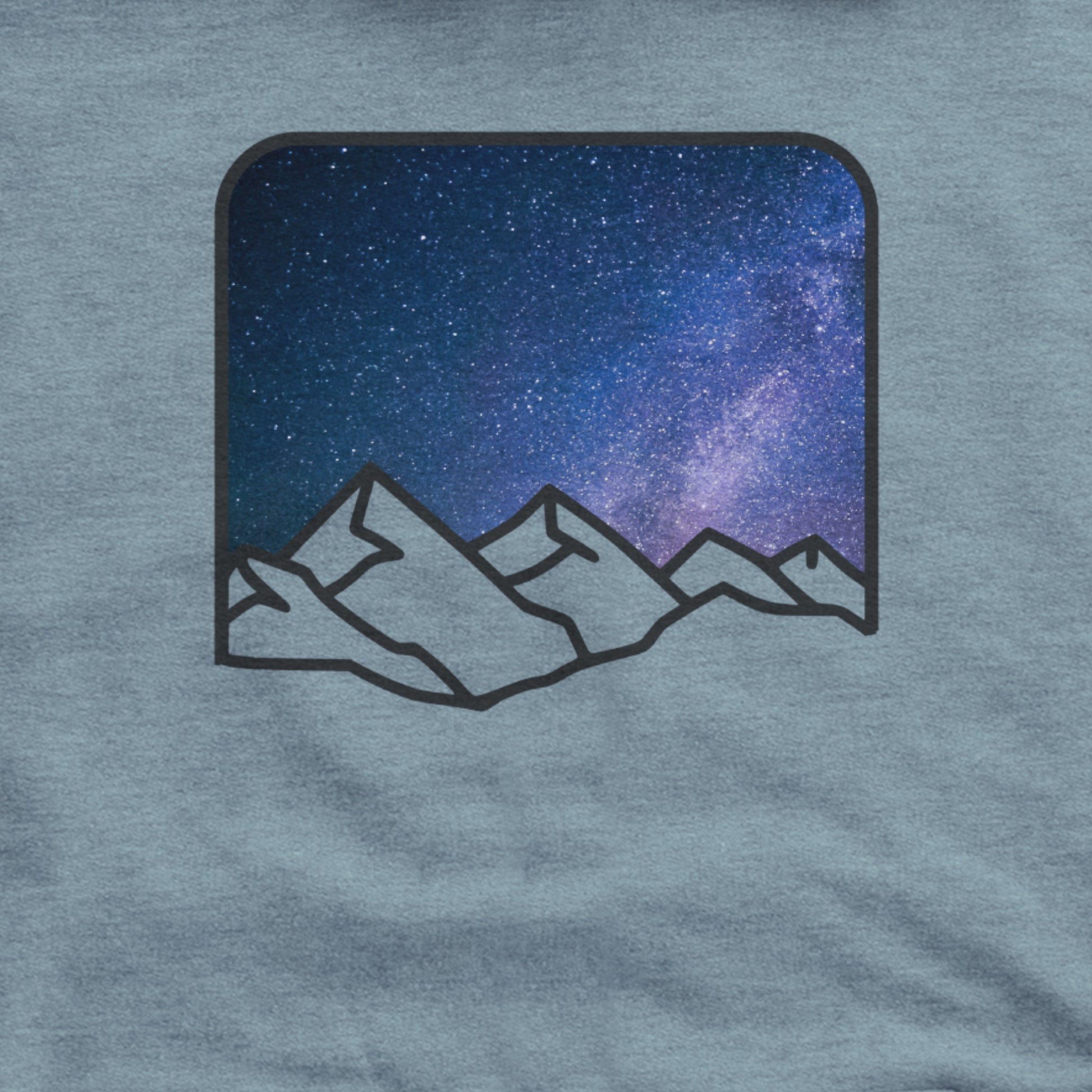 Starry Peaks Hoodie Adventure and Outdoors Themed Hoodie