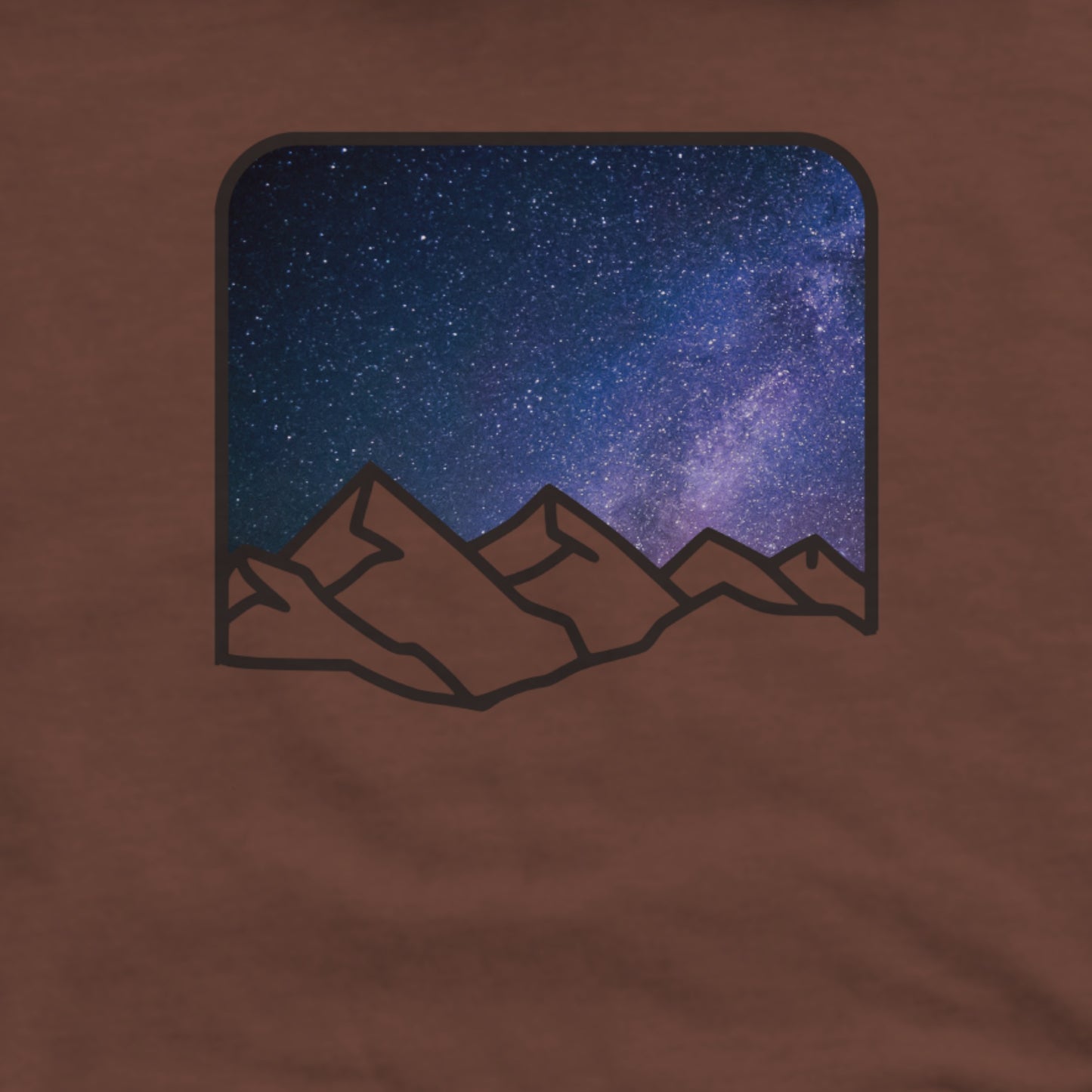 Starry Peaks Hoodie Adventure and Outdoors Themed Hoodie