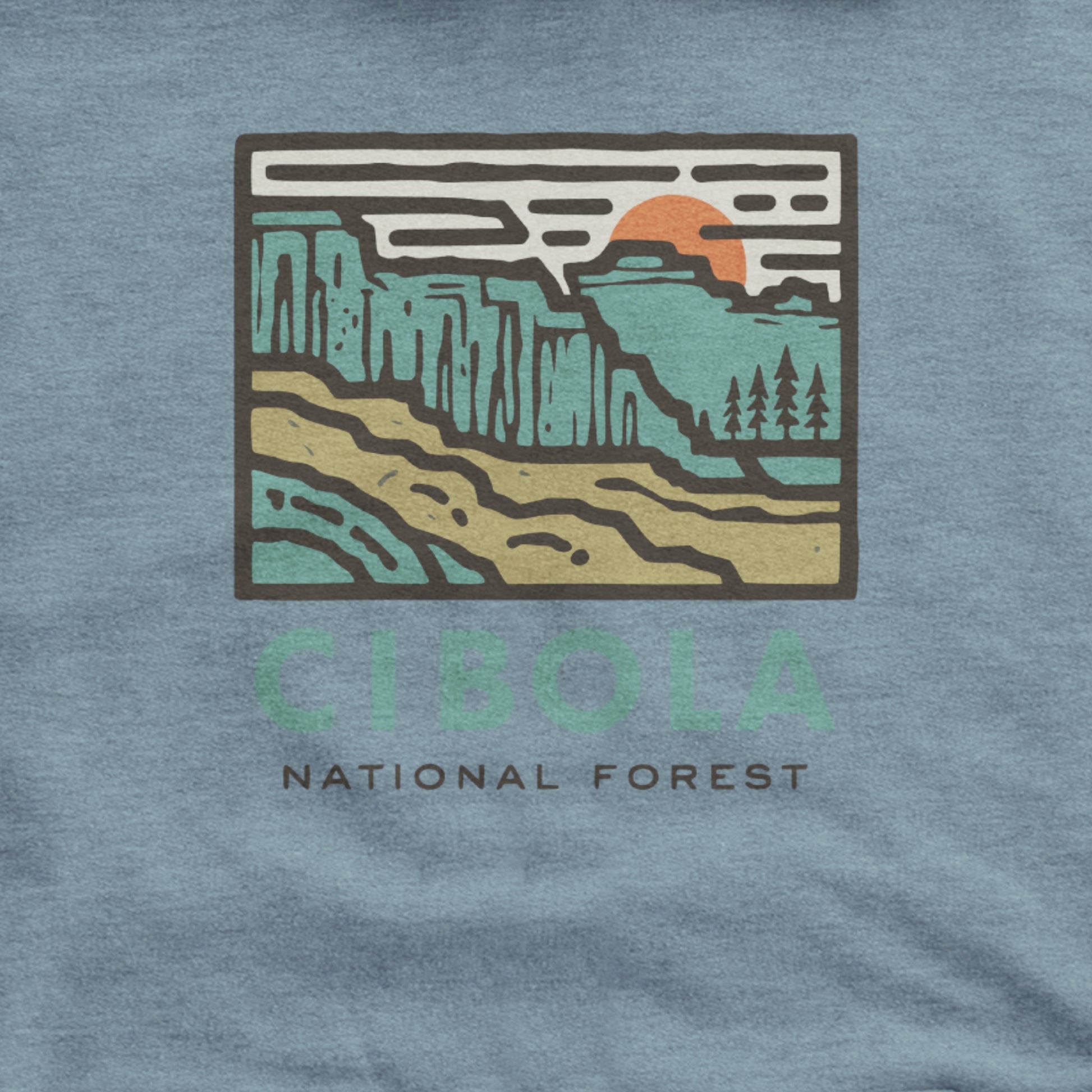 Cibola National Forest Hoodie Adventure and Outdoors Themed Hoodie