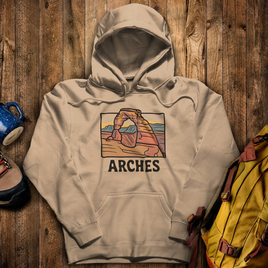 Arches National Park Hoodie Sand Adventure and Outdoors Themed Hoodie