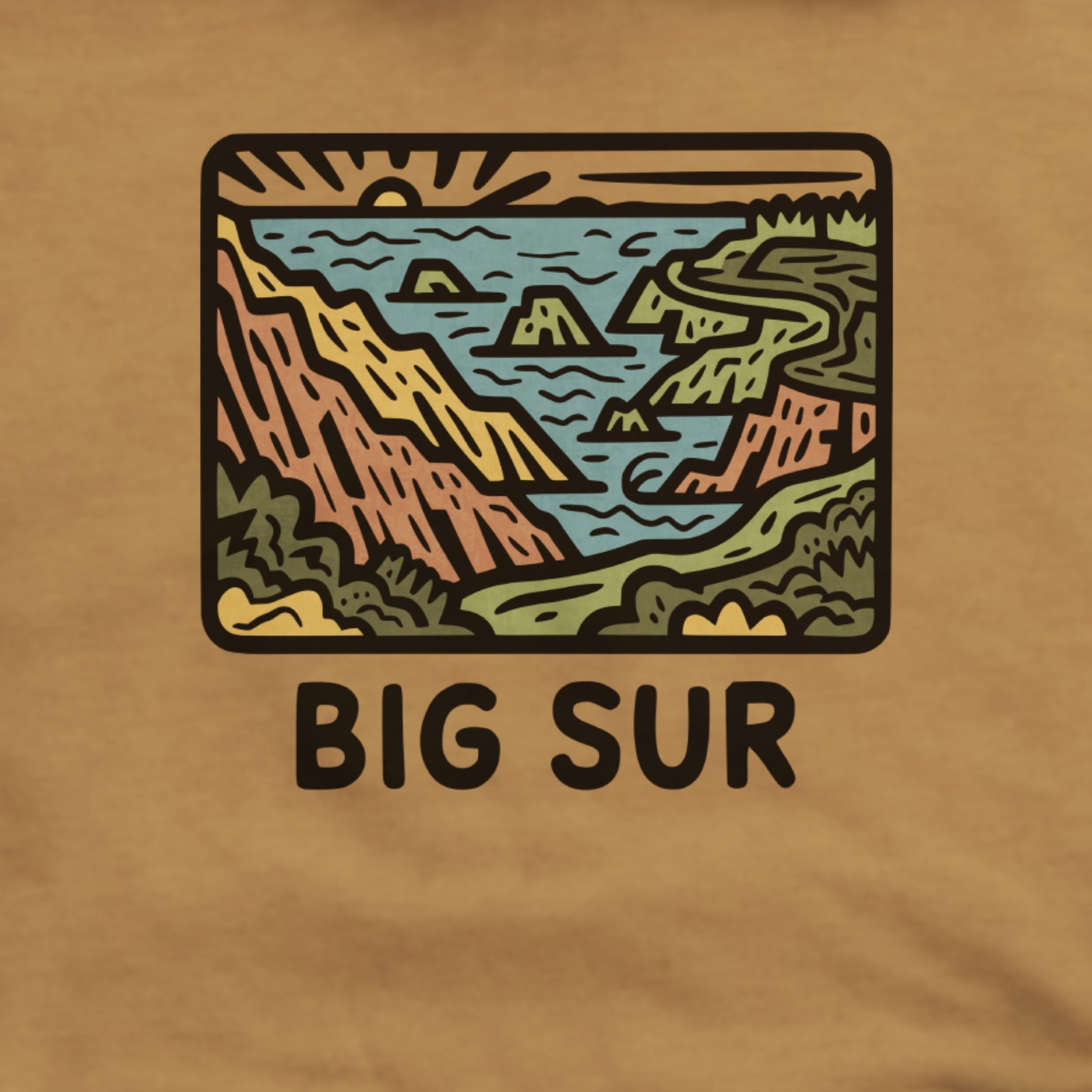 Big Sur State Park Hoodie Adventure and Outdoors Themed Hoodie