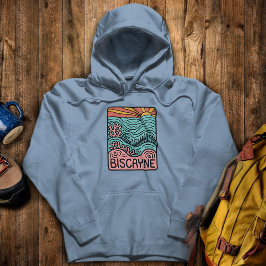 Biscayne National Park Hoodie Stone Blue Adventure and Outdoors Themed Hoodie