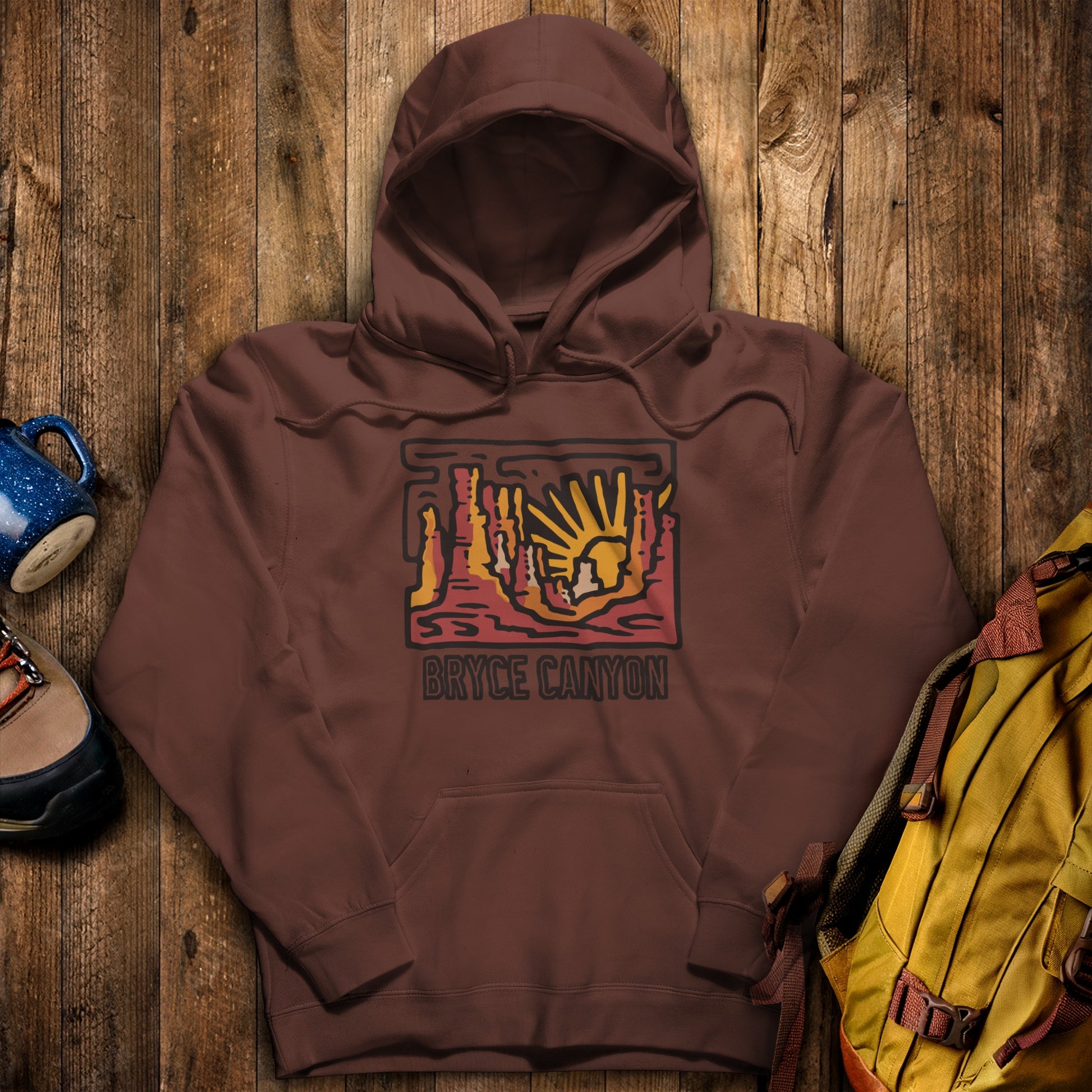 Bryce Canyon National Park Hoodie Cocoa Adventure and Outdoors Themed Hoodie