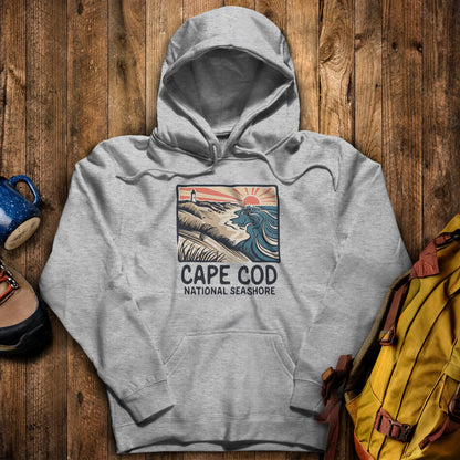 Cape Cod National Seashore Hoodie Sport Grey Adventure and Outdoors Themed Hoodie