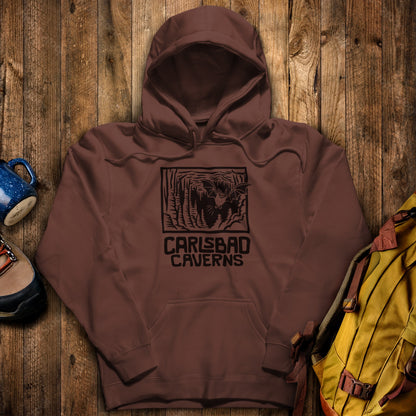 Carlsbad Caverns National Park Hoodie Cocoa Adventure and Outdoors Themed Hoodie