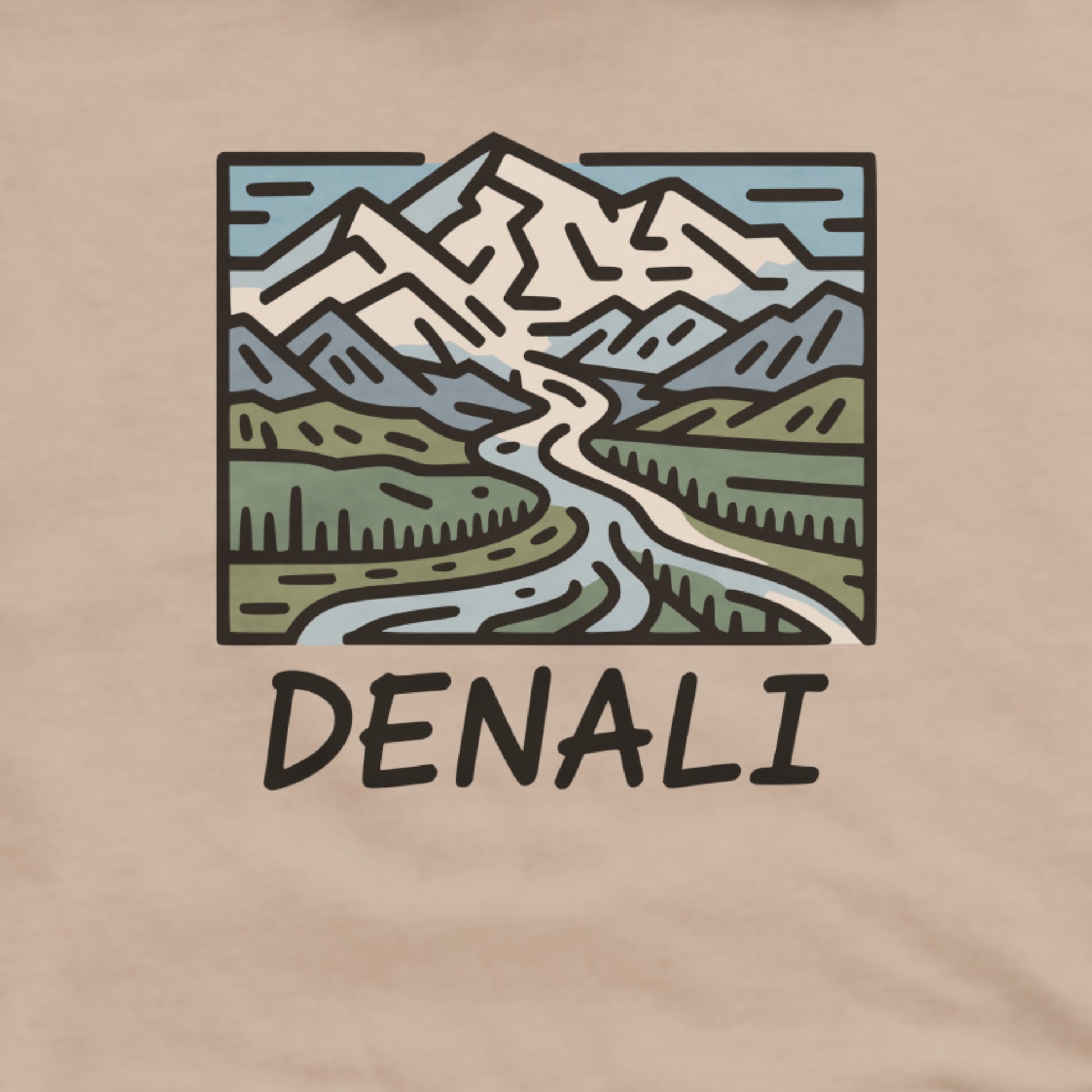 Denali National Park Hoodie Adventure and Outdoors Themed Hoodie