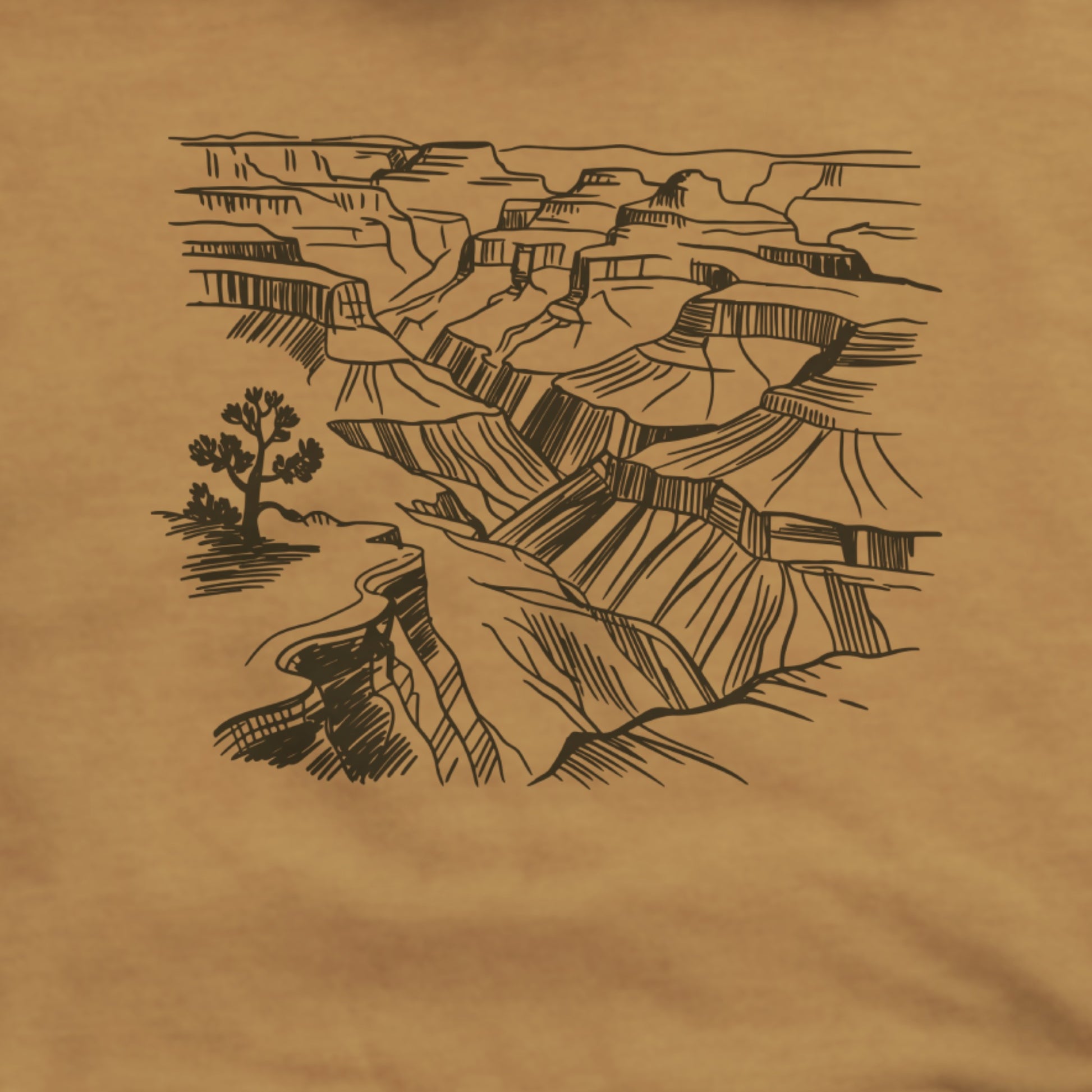 Grand Canyon Doodle Hoodie Adventure and Outdoors Themed Hoodie