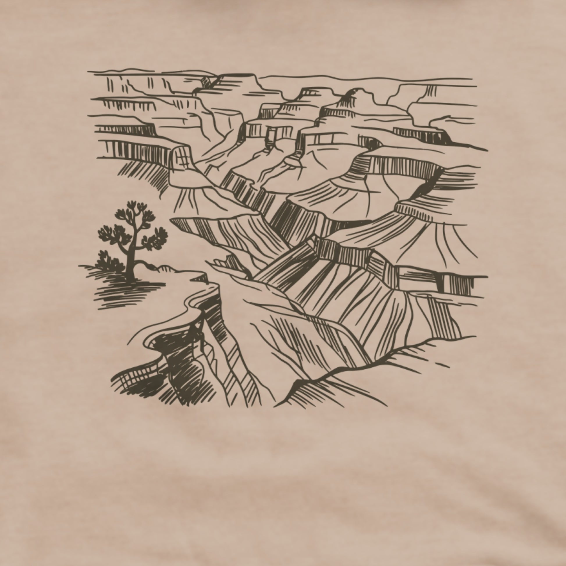 Grand Canyon Doodle Hoodie Adventure and Outdoors Themed Hoodie