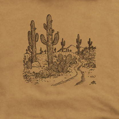 Saguaro Doodle Hoodie Adventure and Outdoors Themed Hoodie