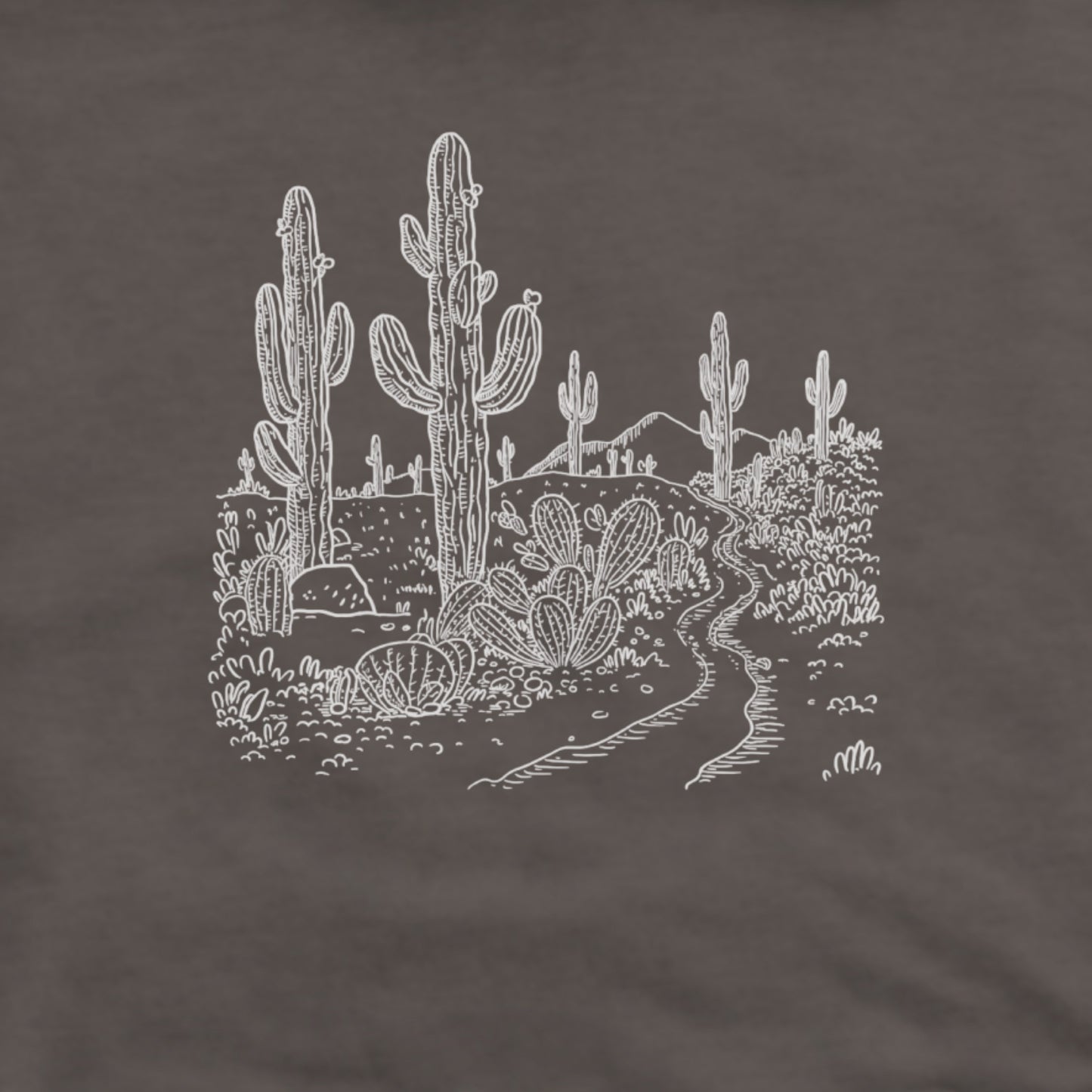 Saguaro Doodle Hoodie Adventure and Outdoors Themed Hoodie
