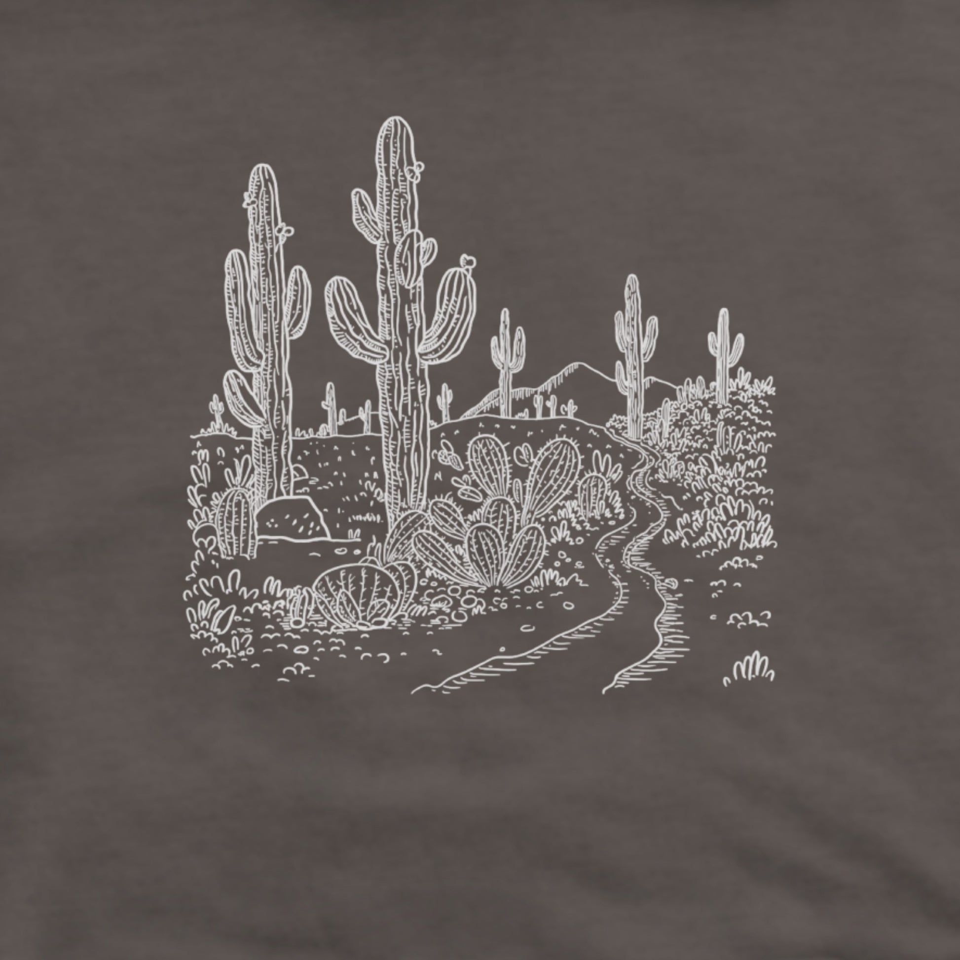 Saguaro Doodle Hoodie Adventure and Outdoors Themed Hoodie