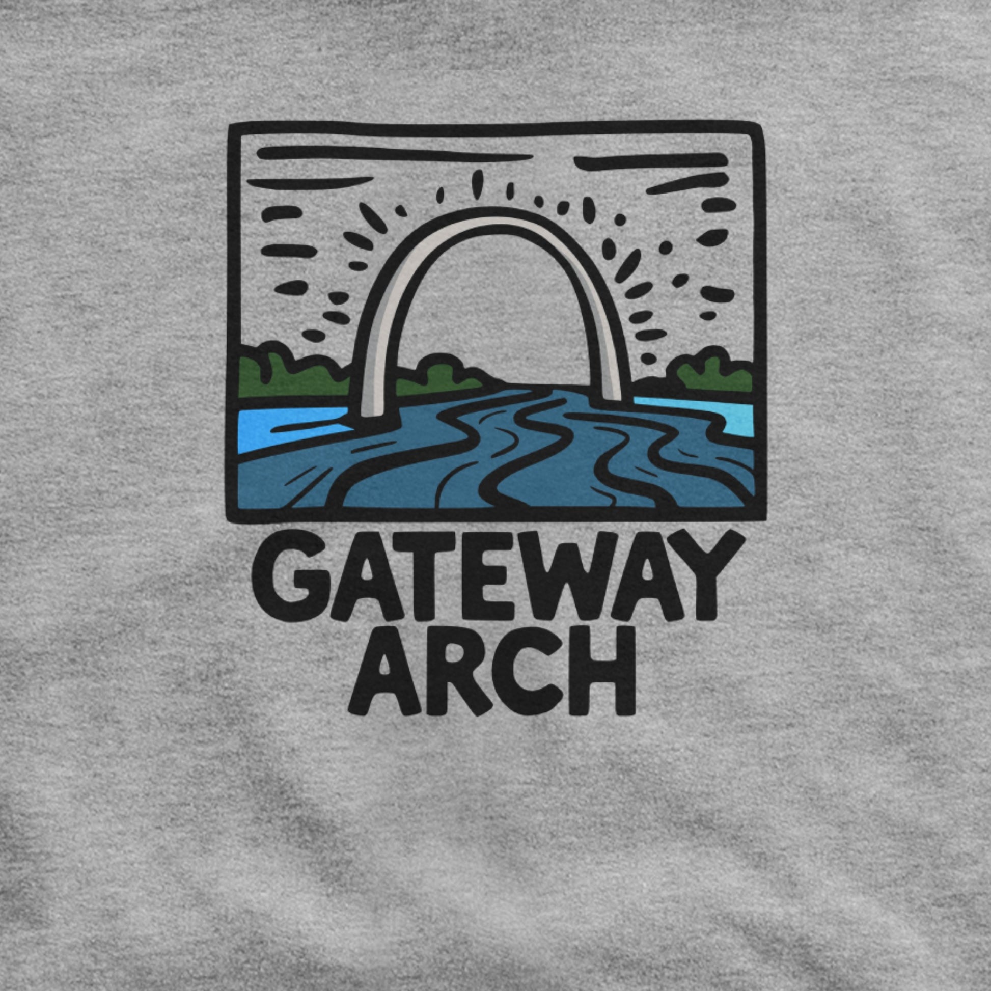 Gateway Arch National Park Hoodie Adventure and Outdoors Themed Hoodie