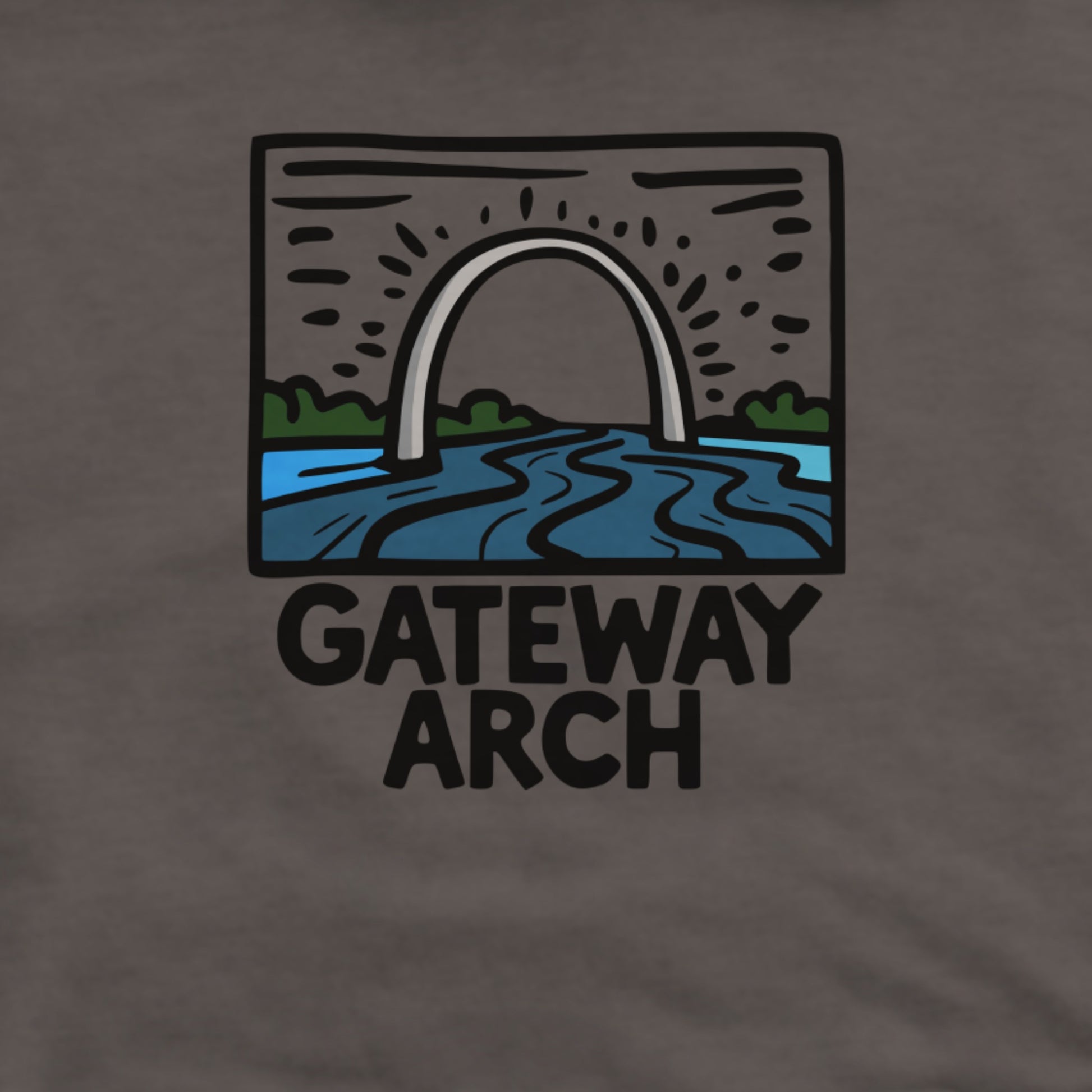 Gateway Arch National Park Hoodie Adventure and Outdoors Themed Hoodie