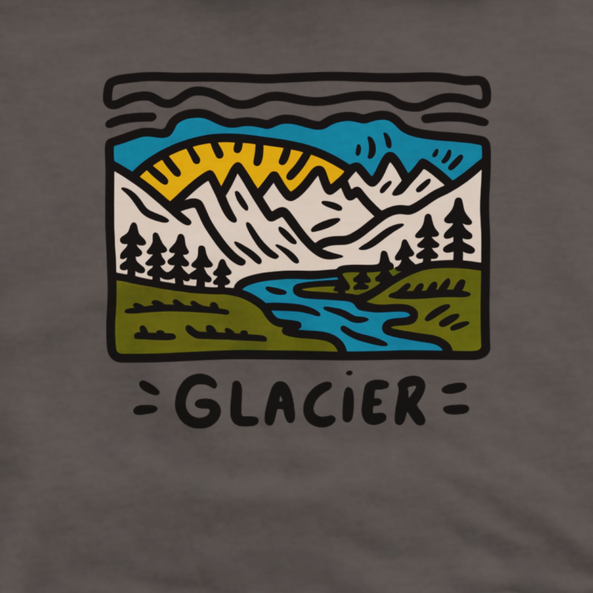 Glacier National Park Hoodie Adventure and Outdoors Themed Hoodie