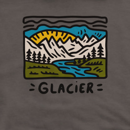 Glacier National Park Hoodie Adventure and Outdoors Themed Hoodie