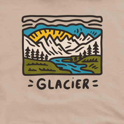 Glacier National Park Hoodie Adventure and Outdoors Themed Hoodie