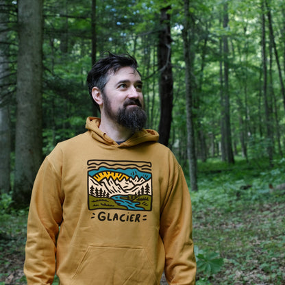 Glacier National Park Hoodie Adventure and Outdoors Themed Hoodie
