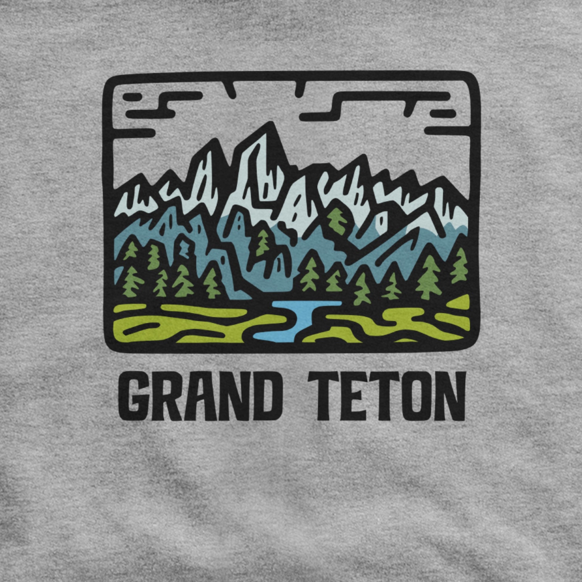 Grand Teton National Park Hoodie Adventure and Outdoors Themed Hoodie