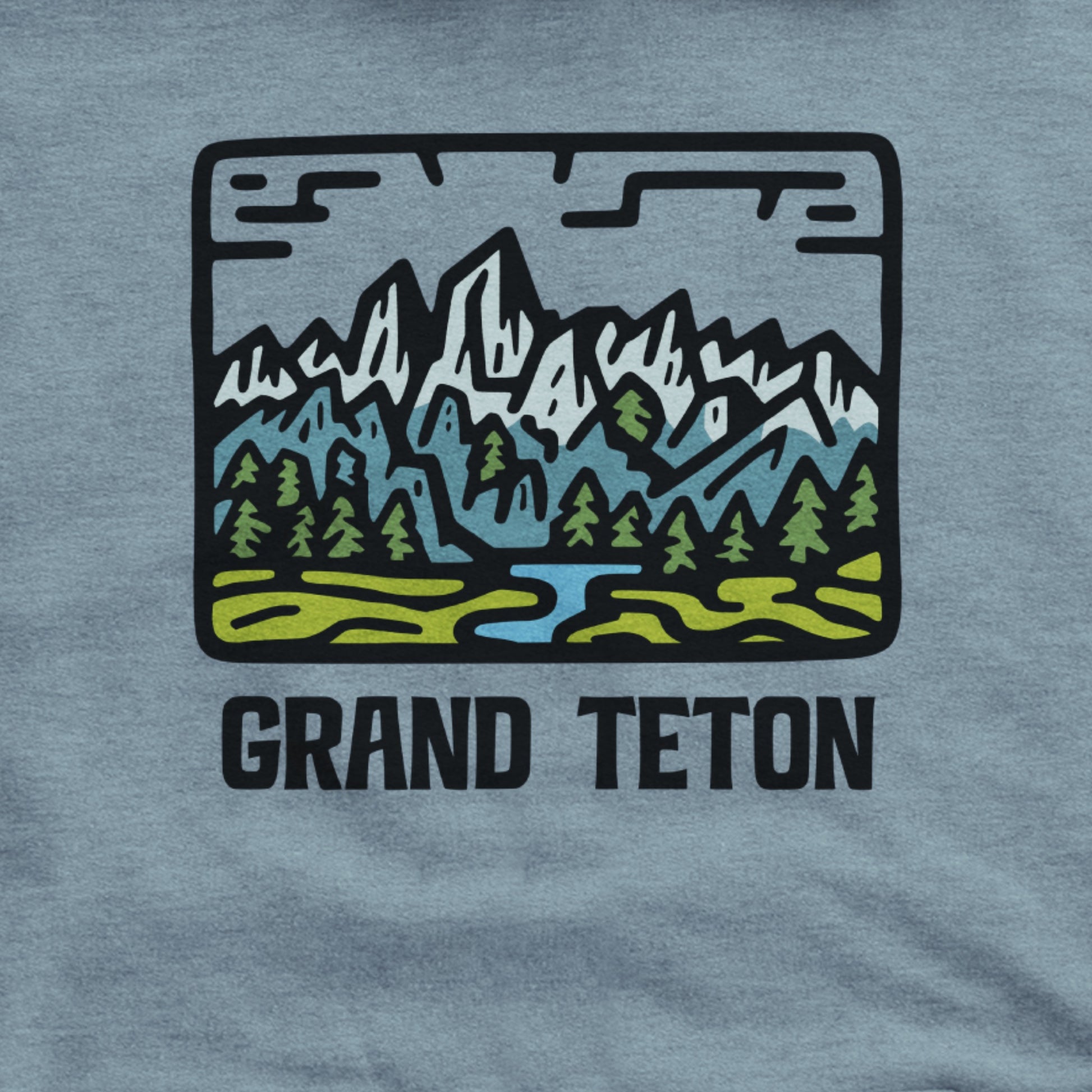 Grand Teton National Park Hoodie Adventure and Outdoors Themed Hoodie