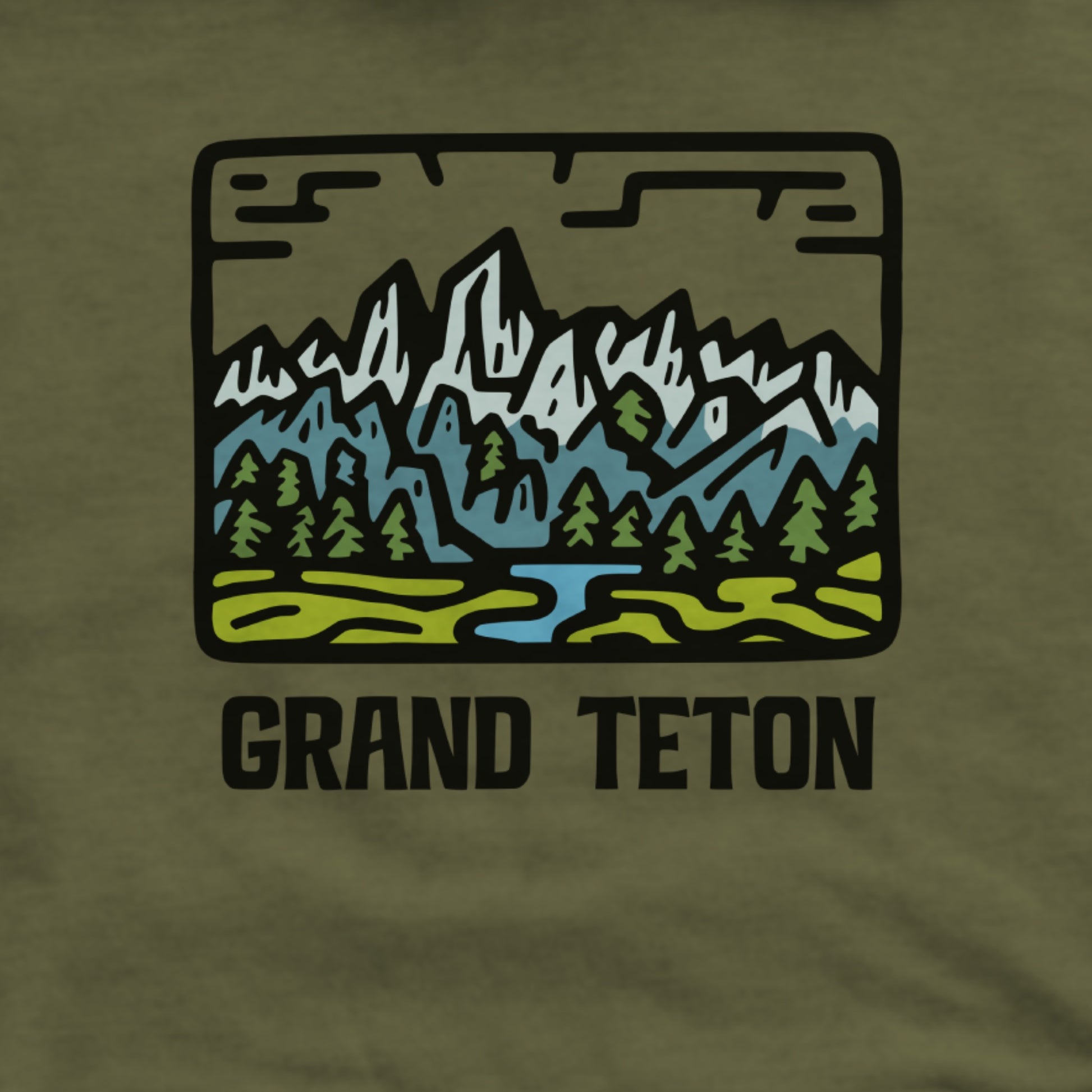 Grand Teton National Park Hoodie Adventure and Outdoors Themed Hoodie