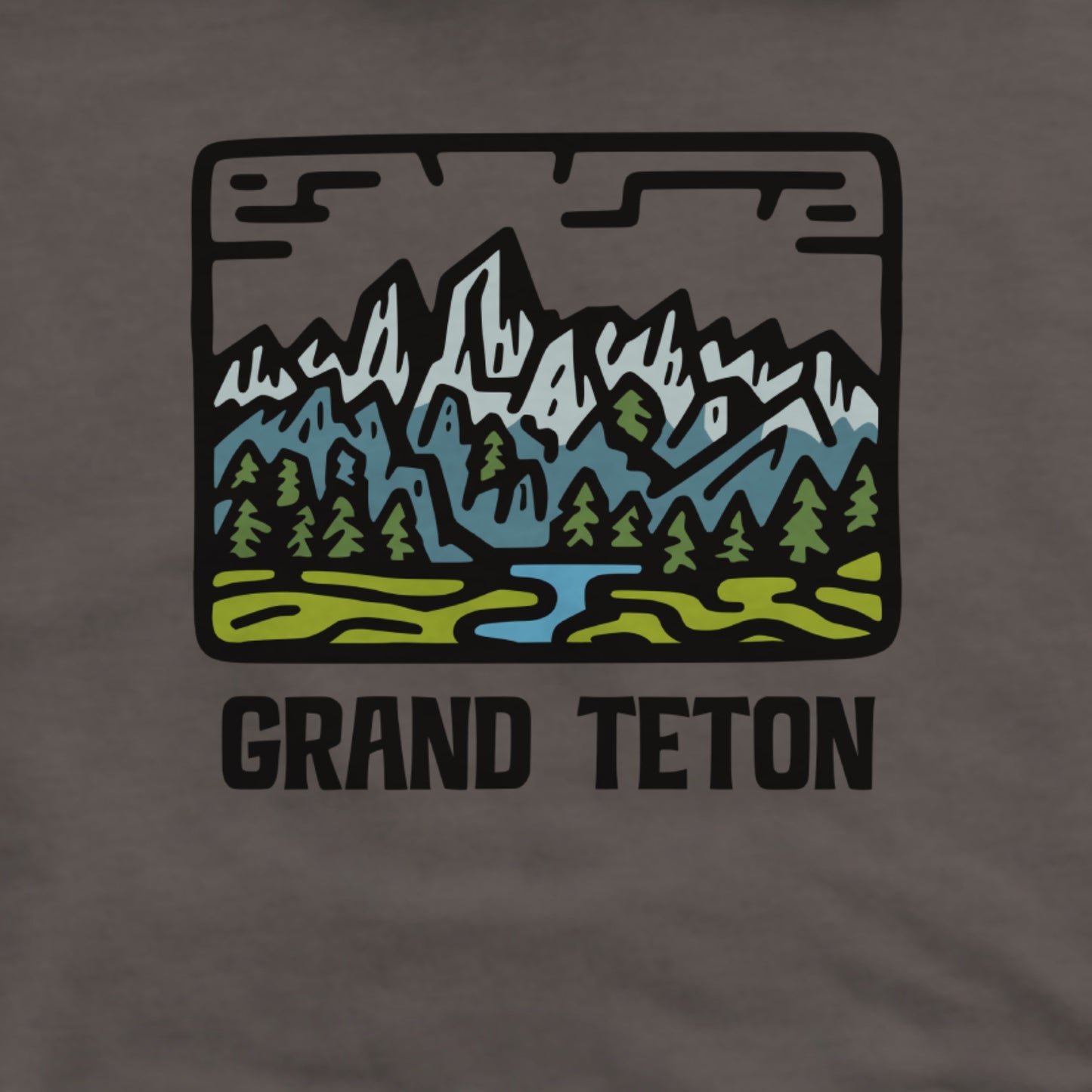 Grand Teton National Park Hoodie Adventure and Outdoors Themed Hoodie